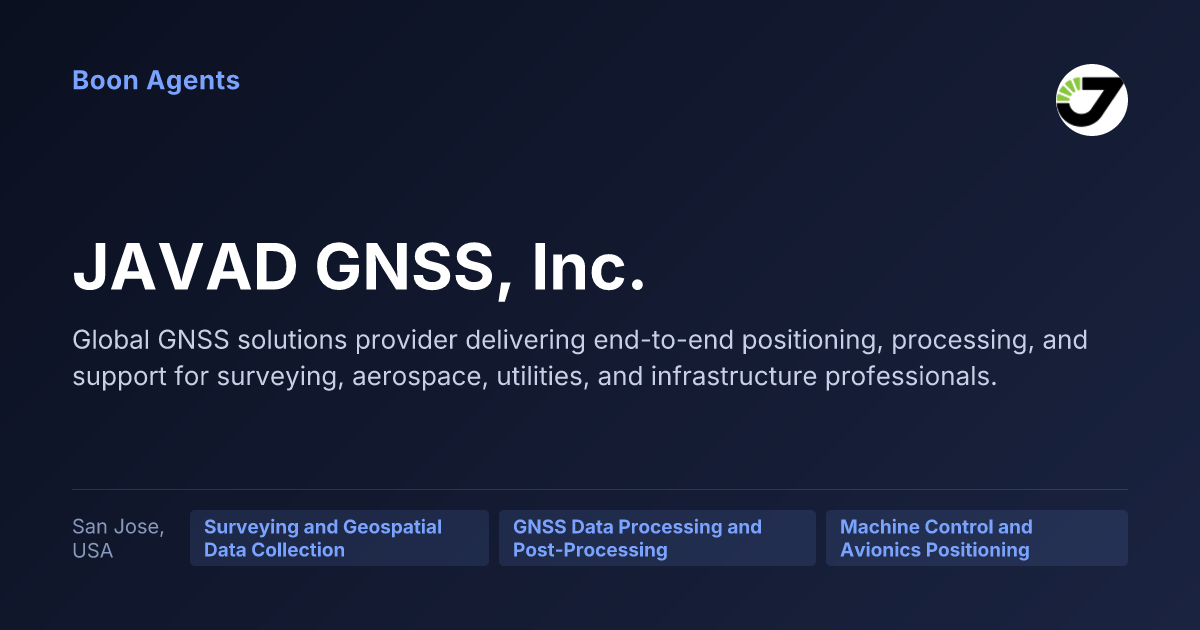 JAVAD GNSS, Inc. — company overview
