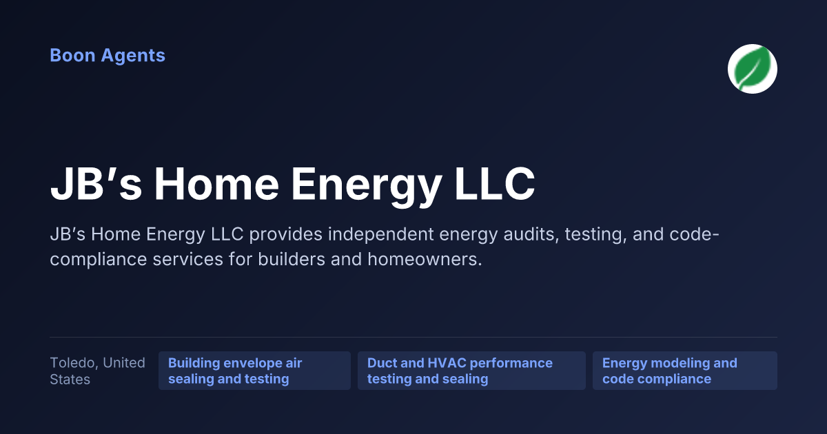 JB’s Home Energy LLC — company overview