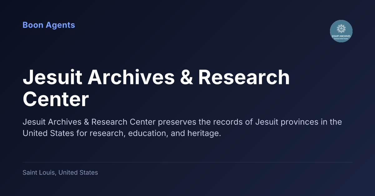 Jesuit Archives & Research Center — company overview