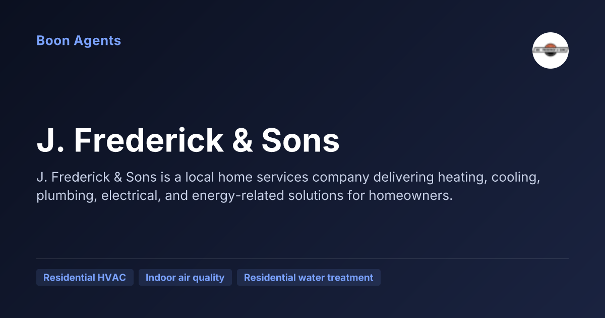 J. Frederick & Sons — company overview
