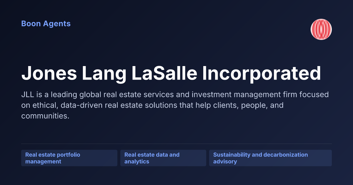 Jones Lang LaSalle Incorporated — company overview