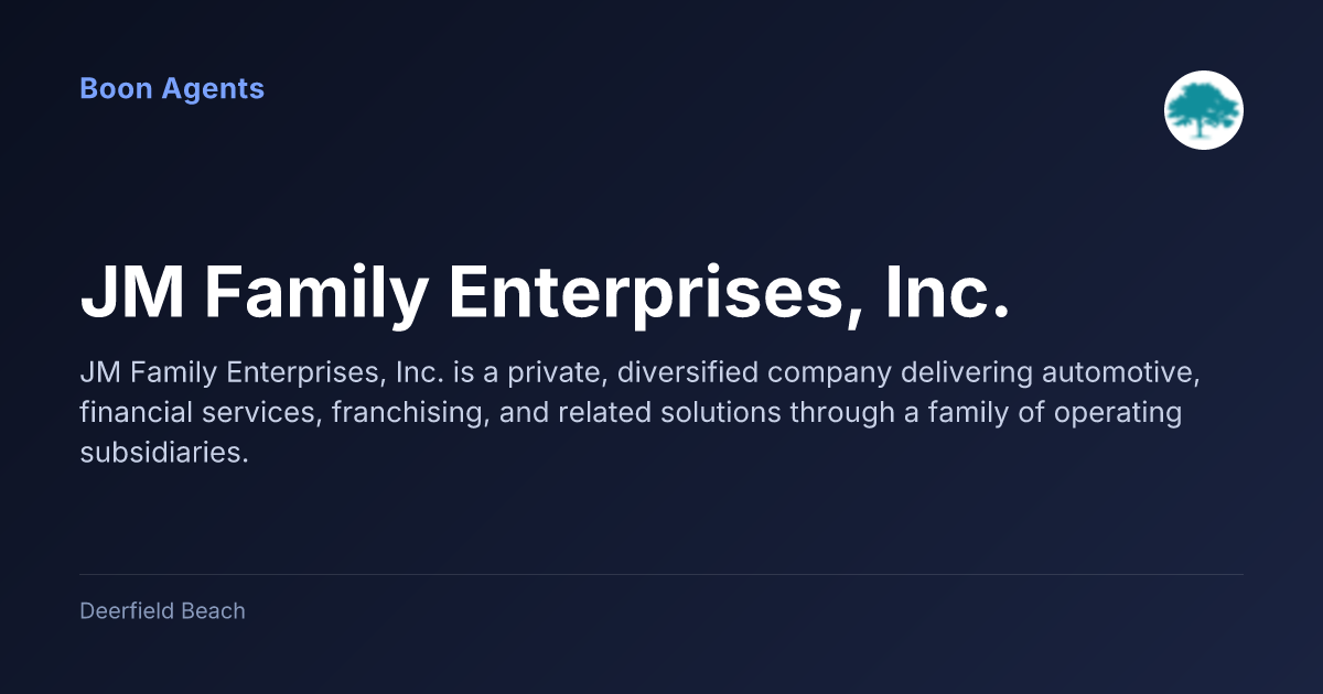 JM Family Enterprises, Inc. — company overview