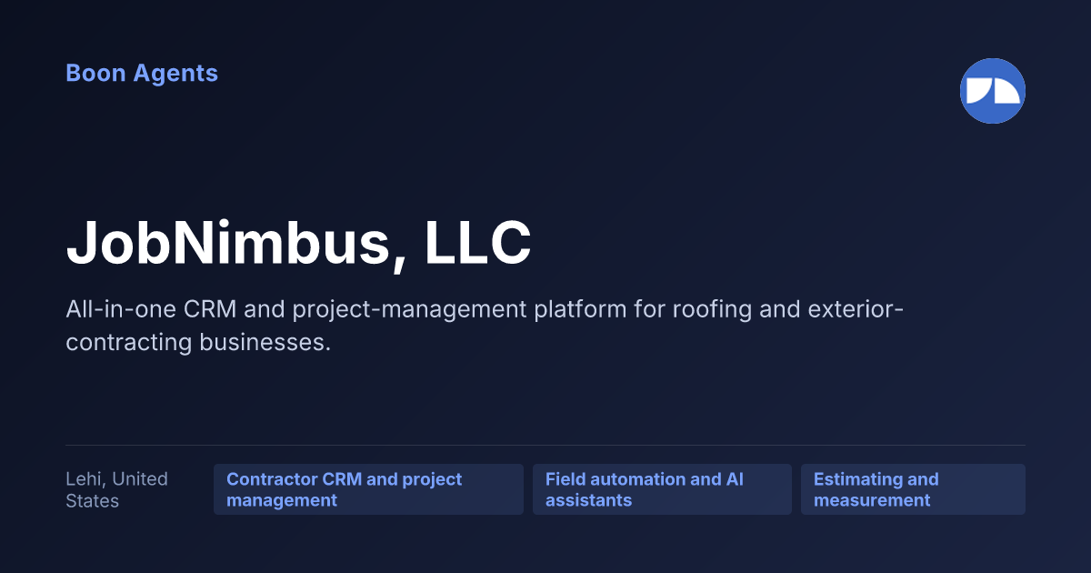 JobNimbus, LLC — company overview