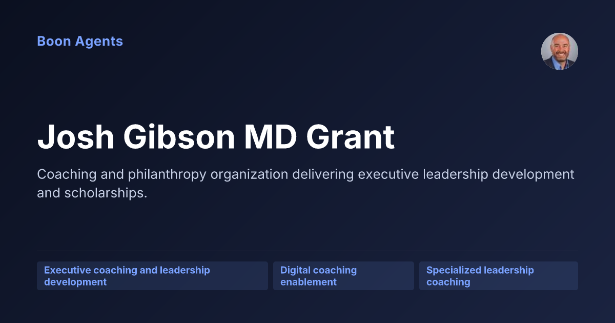 Josh Gibson MD Grant — company overview