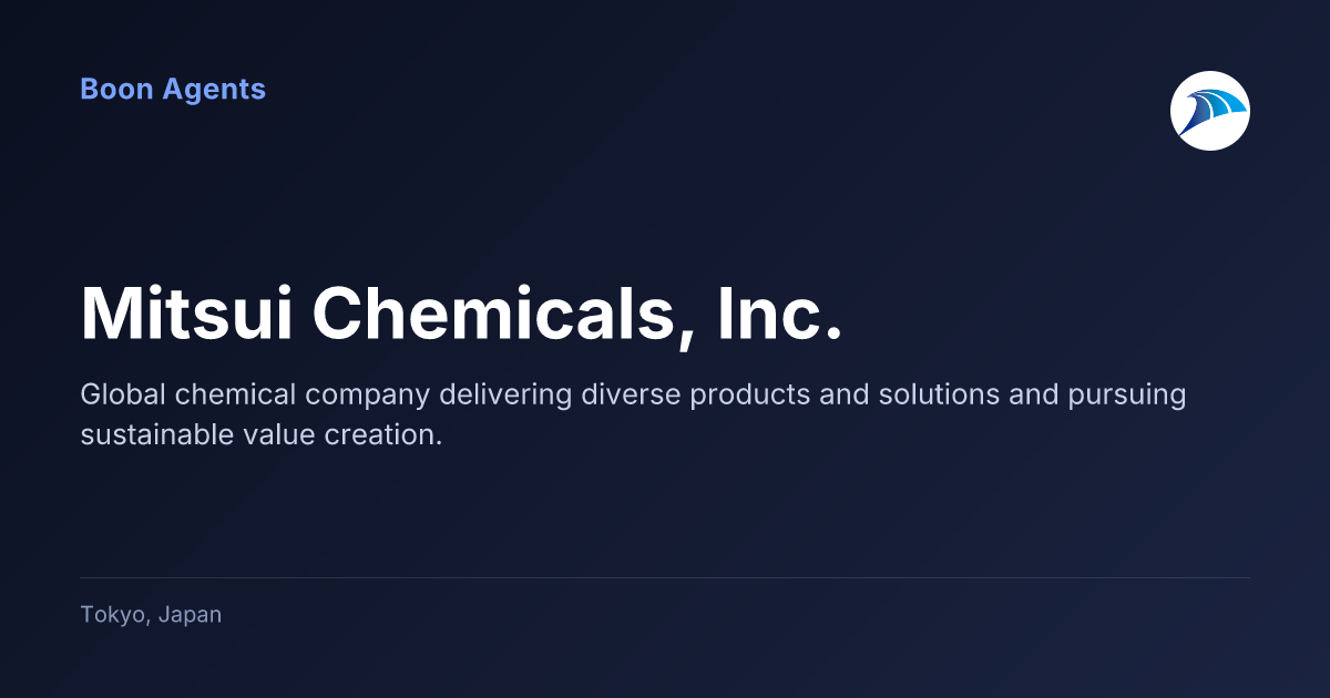 Mitsui Chemicals, Inc. — company overview