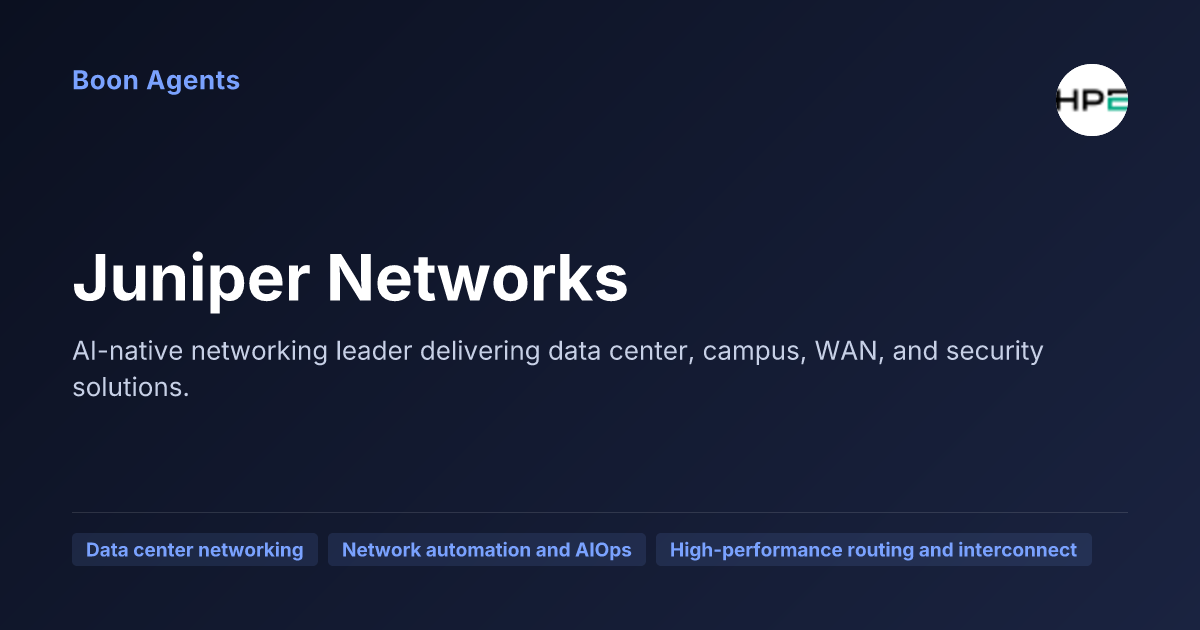 Juniper Networks — company overview