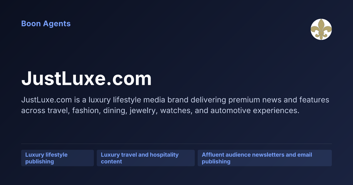 JustLuxe.com — company overview