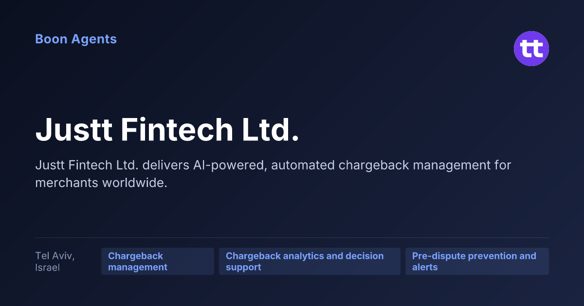 Justt Fintech Ltd. — company overview