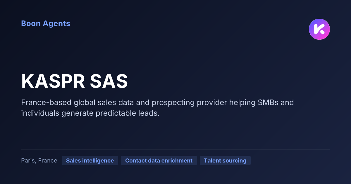 KASPR SAS — company overview