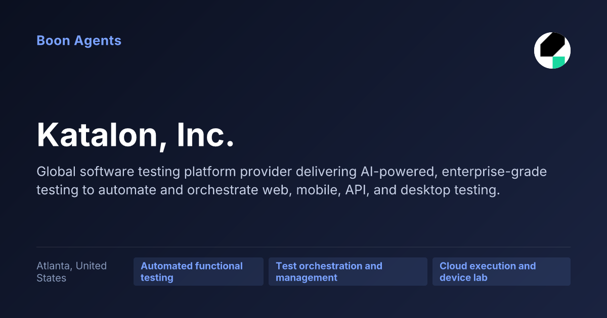 Katalon, Inc. — company overview