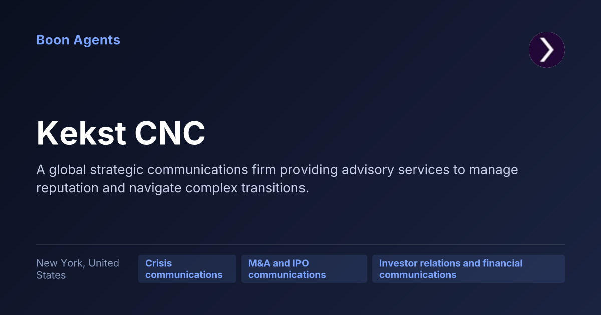 Kekst CNC — company overview