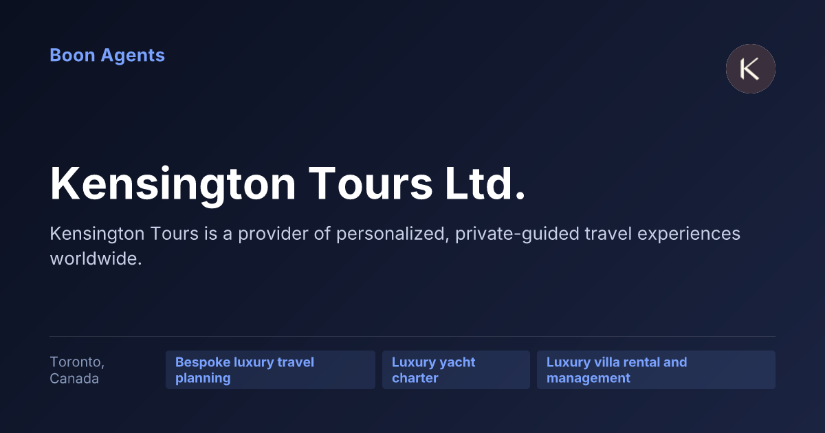 Kensington Tours Ltd. — company overview