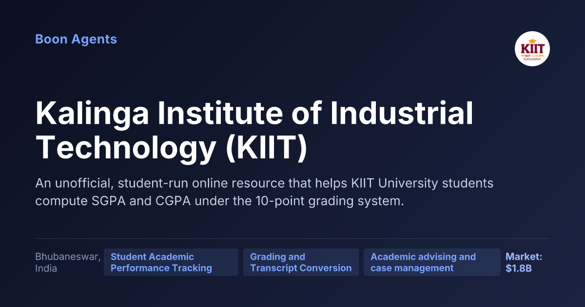 Kalinga Institute of Industrial Technology (KIIT) — company overview