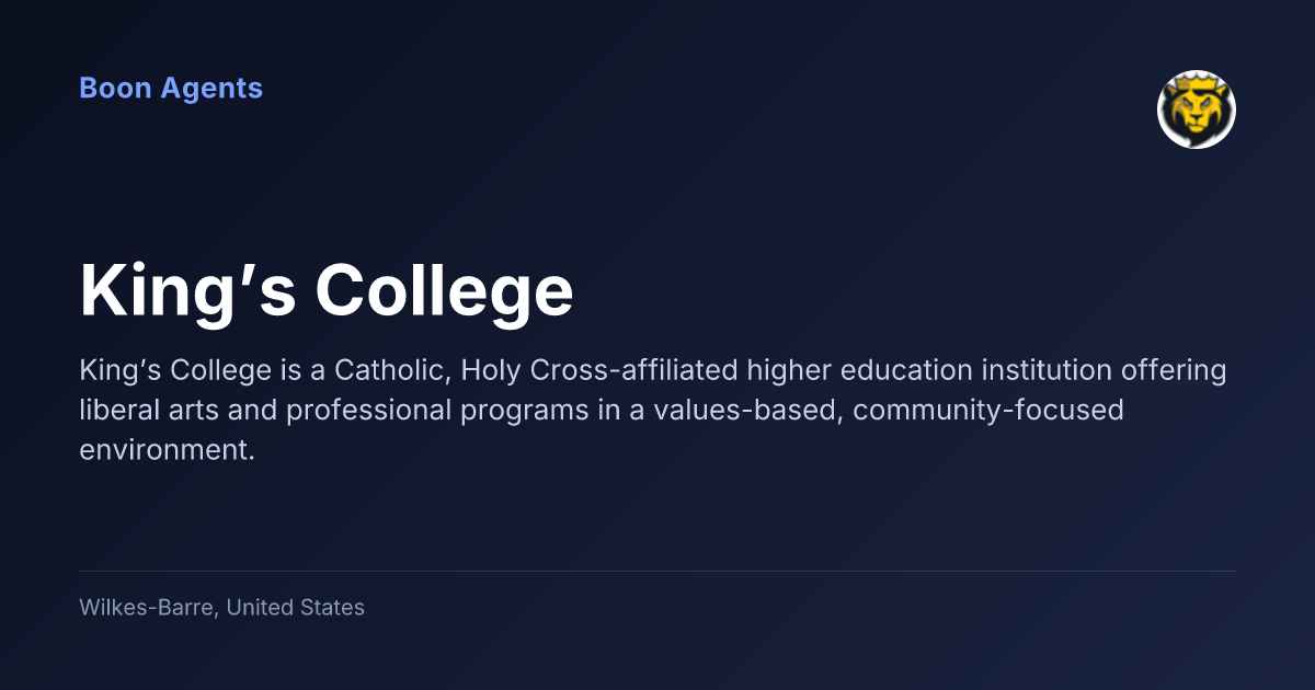 King’s College — company overview