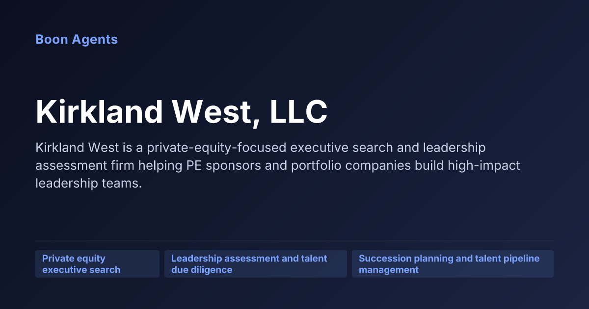 Kirkland West, LLC — company overview