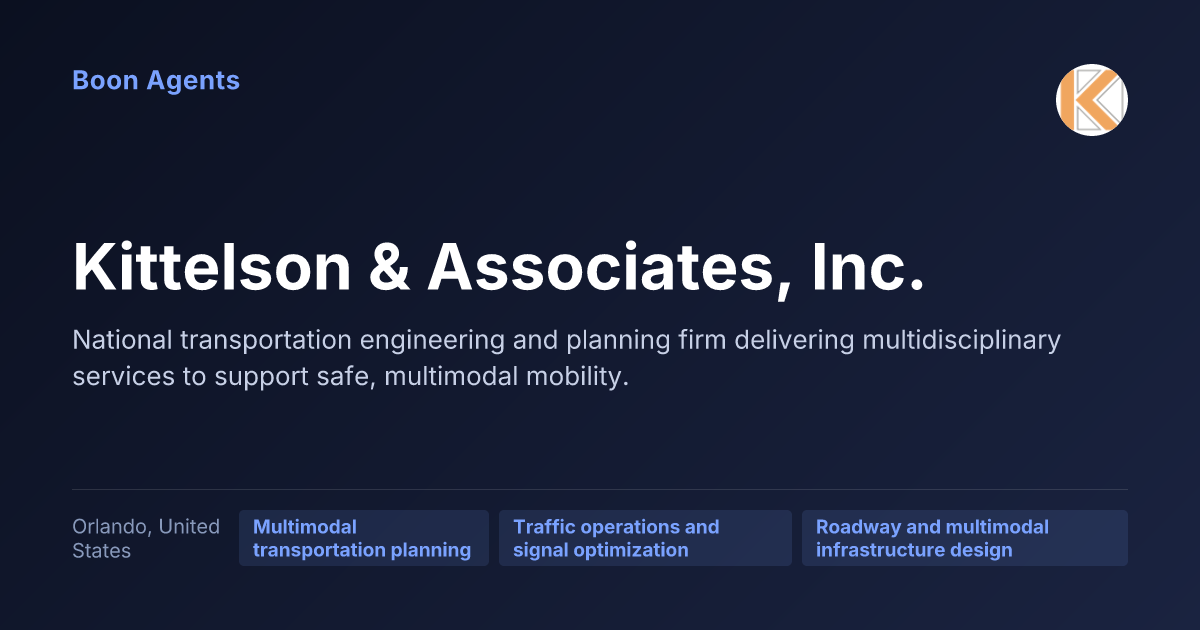 Kittelson & Associates, Inc. — company overview