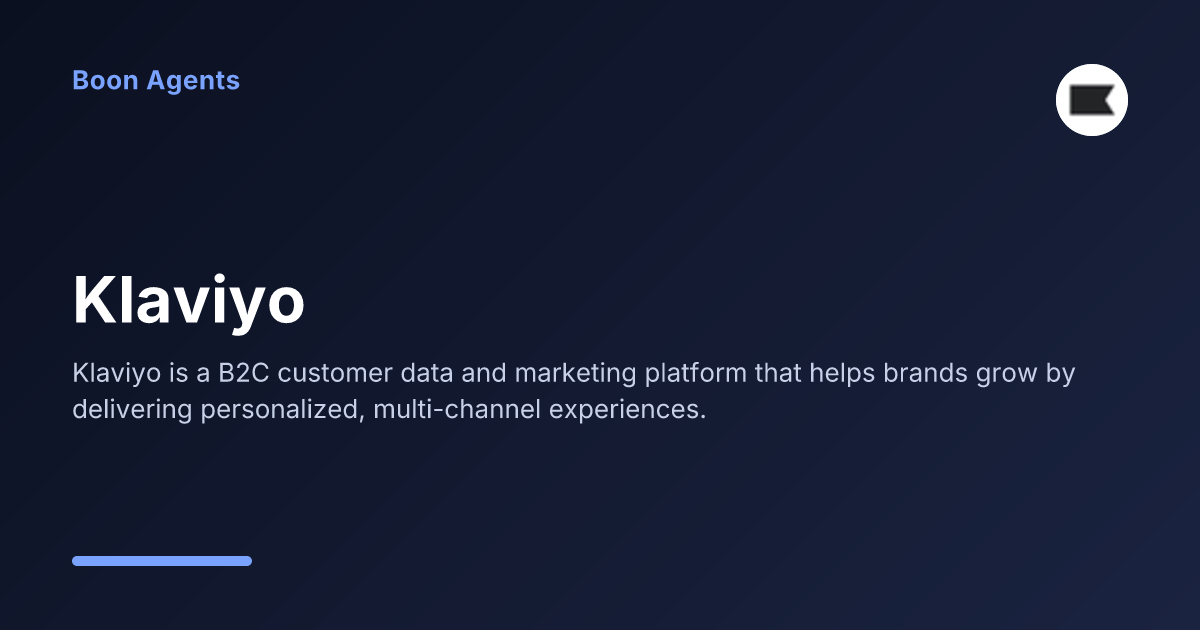 Klaviyo — company overview