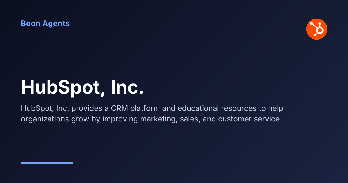 HubSpot, Inc. — company overview
