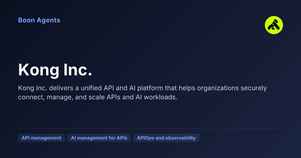 Kong Inc. — company overview