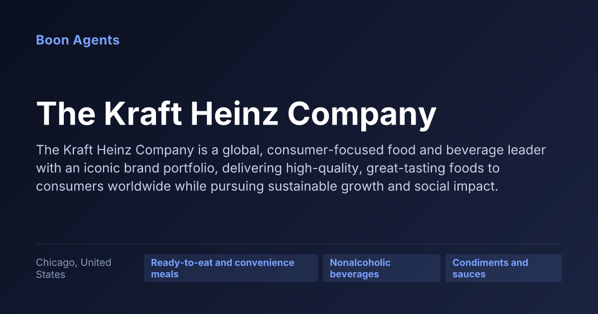 The Kraft Heinz Company — company overview