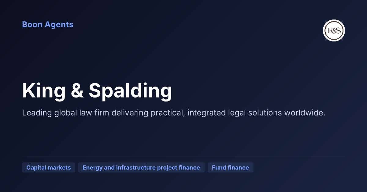 King & Spalding — company overview
