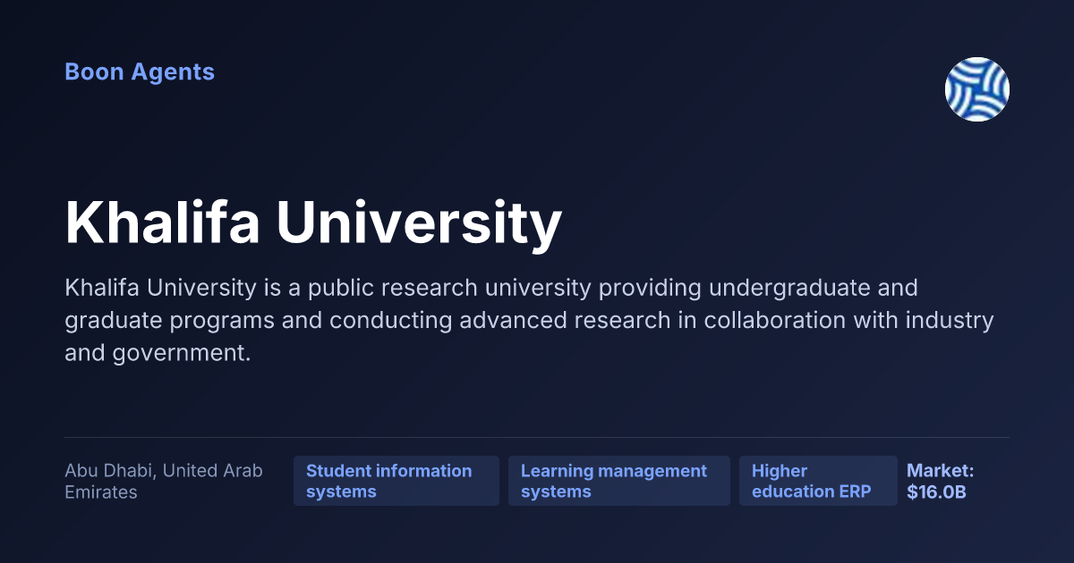 Khalifa University — company overview