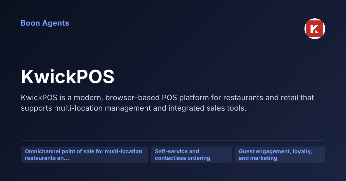 KwickPOS — company overview
