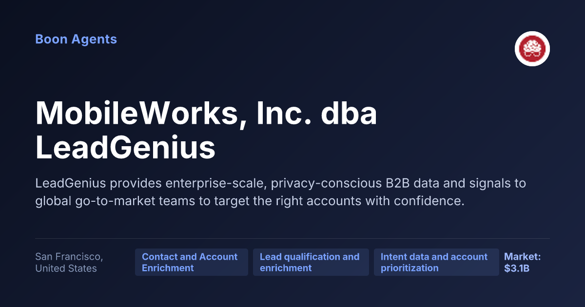 MobileWorks, Inc. dba LeadGenius — company overview