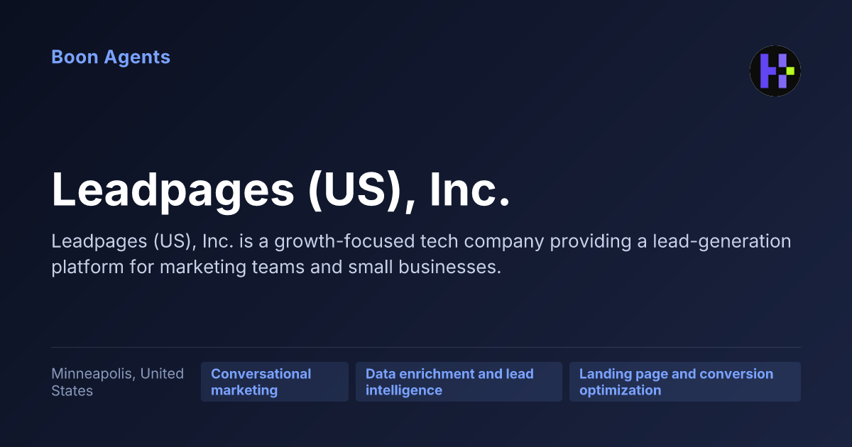 Leadpages (US), Inc. — company overview