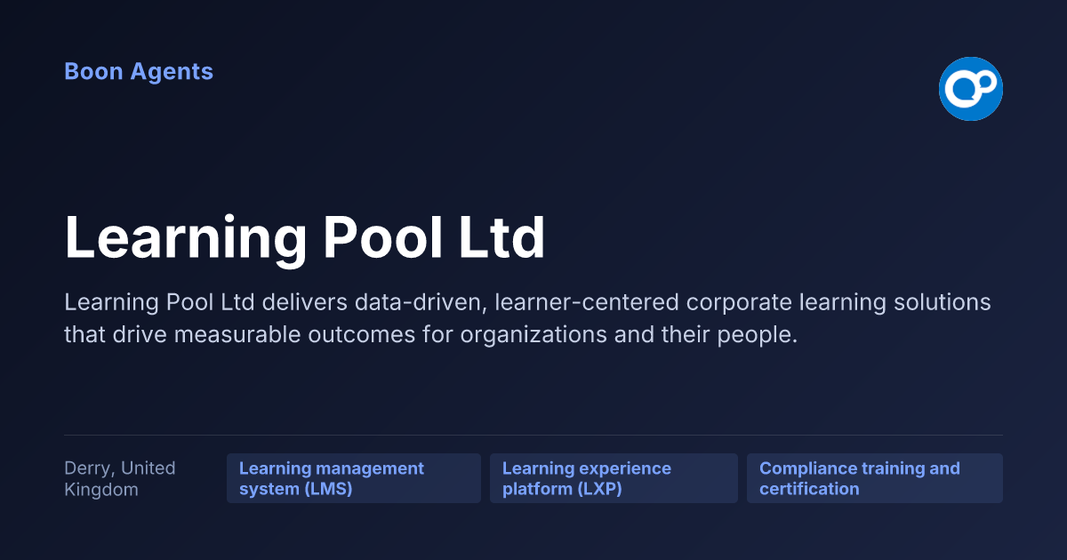 Learning Pool Ltd — company overview