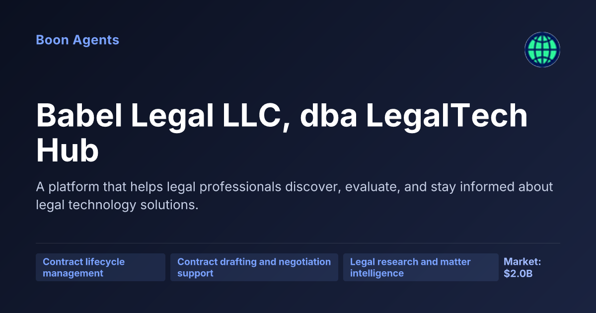 Babel Legal LLC, dba LegalTech Hub — company overview