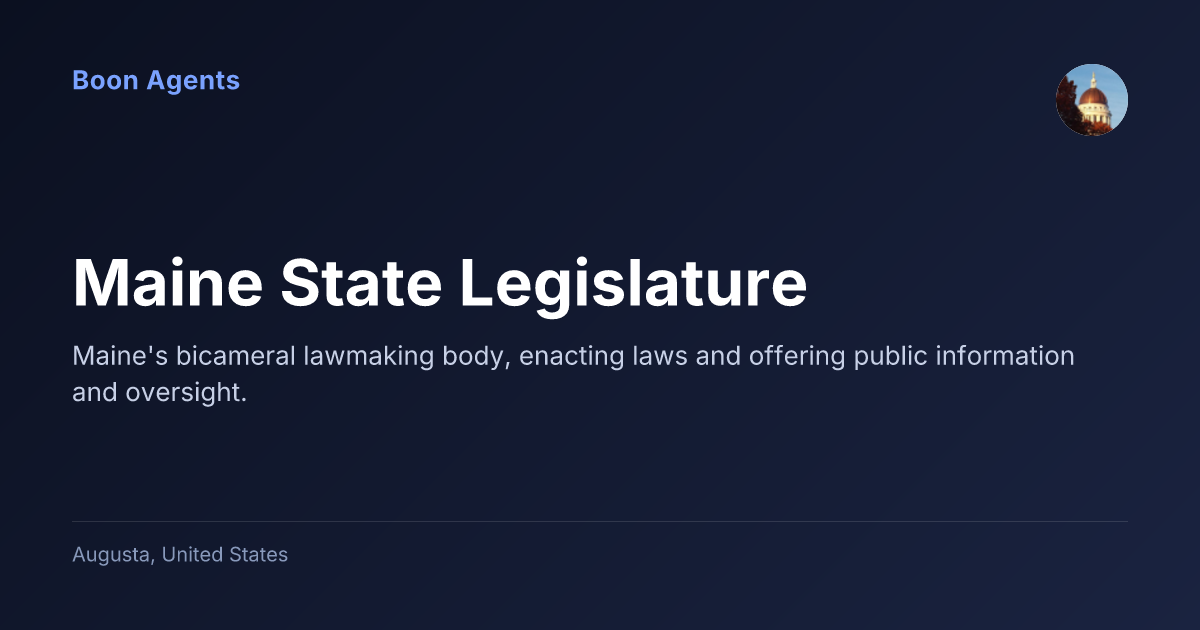 Maine State Legislature — company overview
