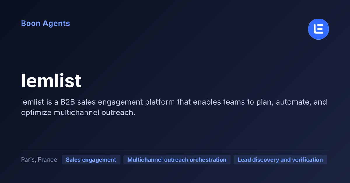 lemlist — company overview