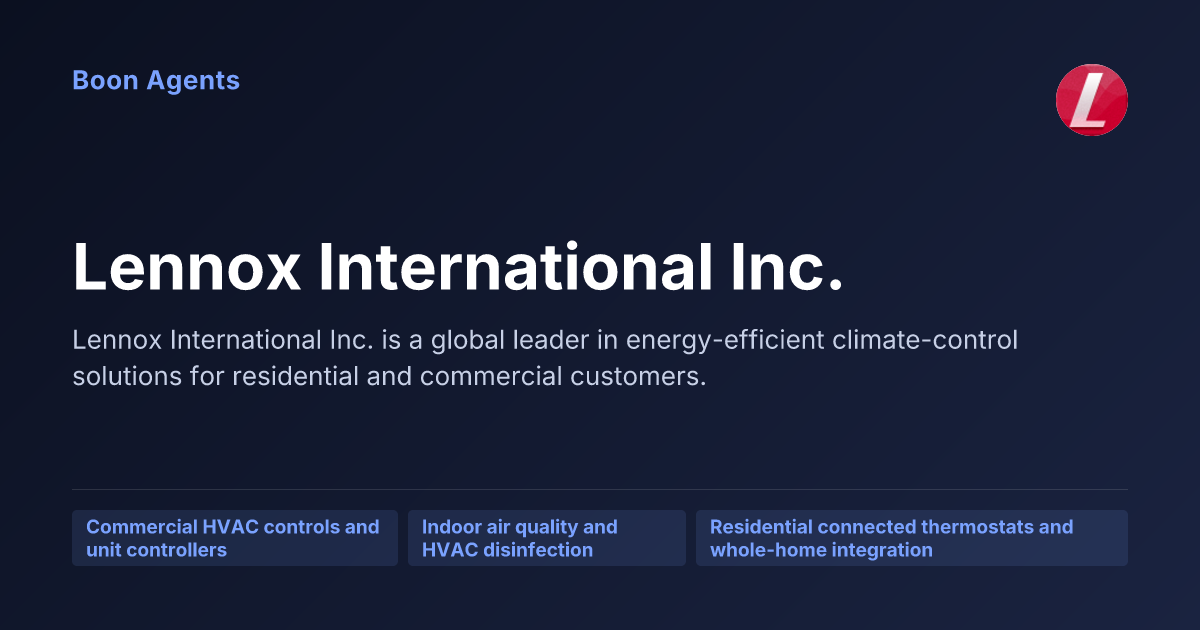Lennox International Inc. — company overview