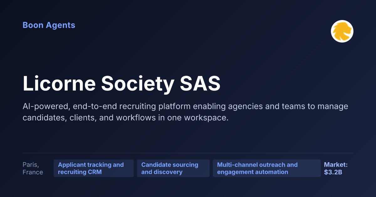 Licorne Society SAS — company overview