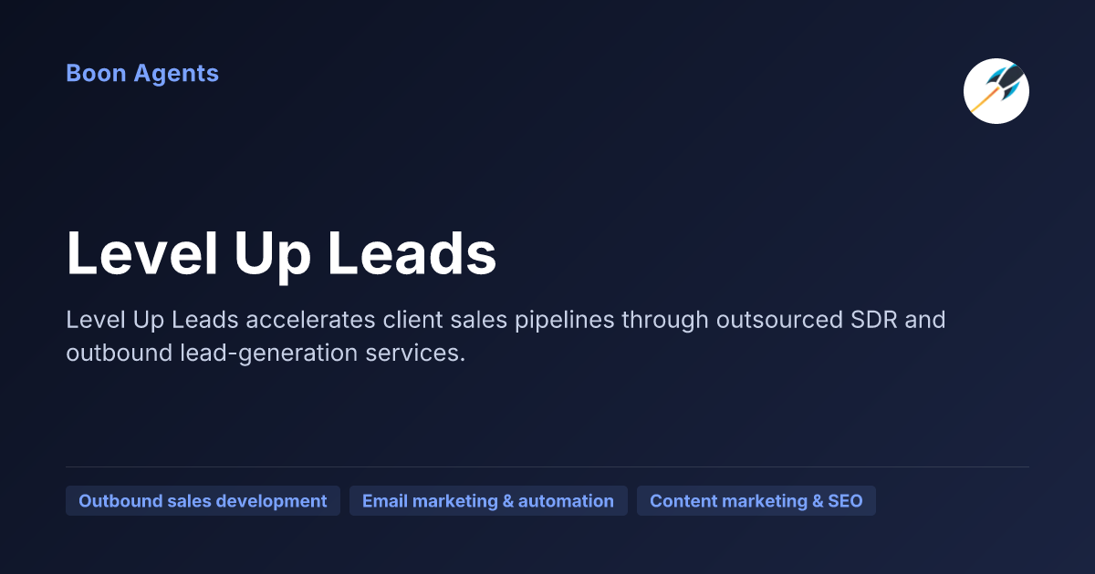 Level Up Leads — company overview