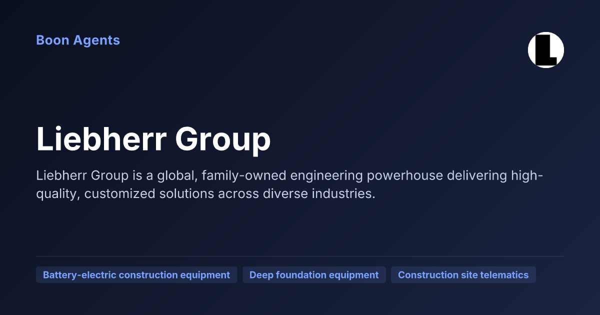 Liebherr Group — company overview