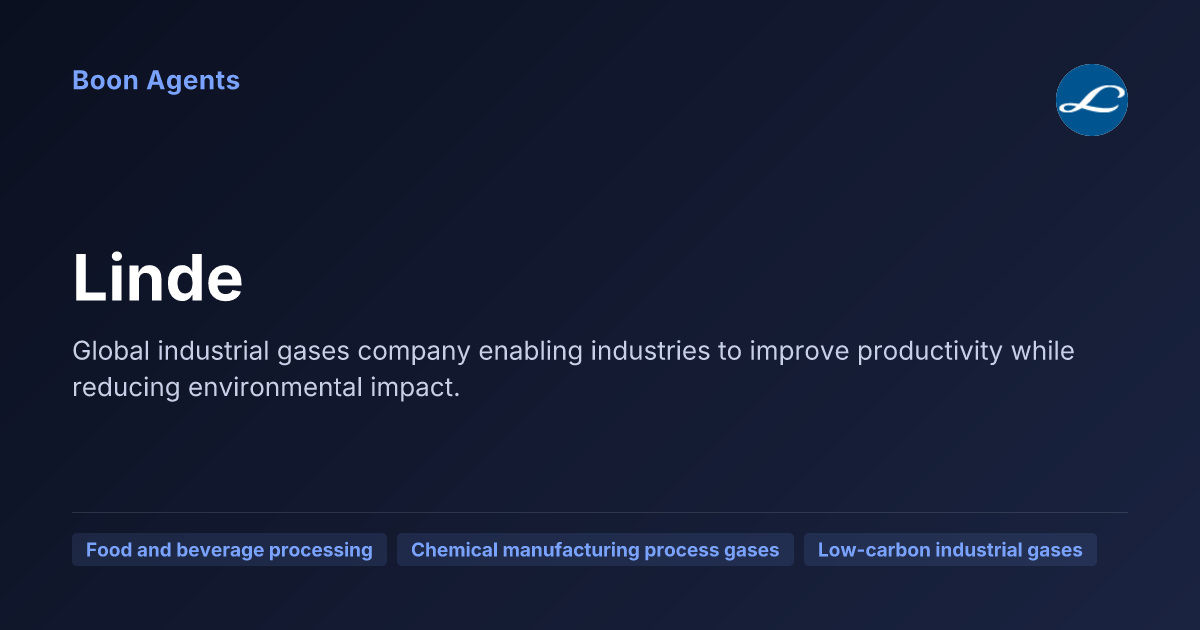 Linde — company overview