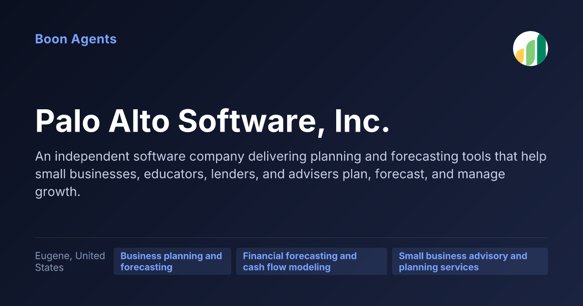 Palo Alto Software, Inc. — company overview