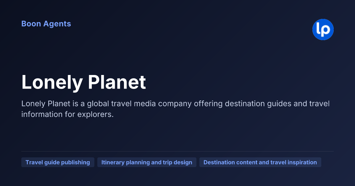 Lonely Planet — company overview