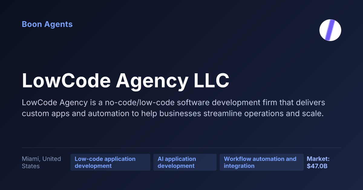 LowCode Agency LLC — company overview