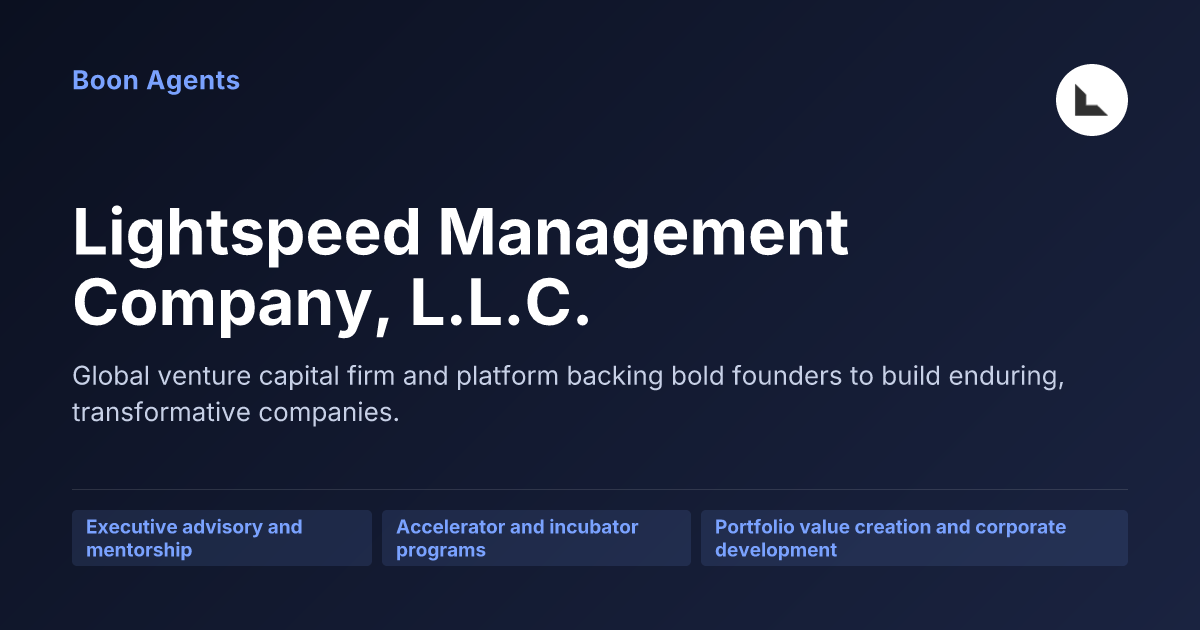Lightspeed Management Company, L.L.C. — company overview