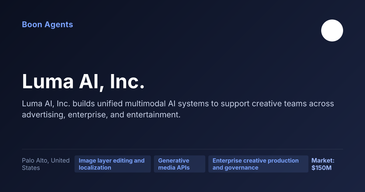 Luma AI, Inc. — company overview