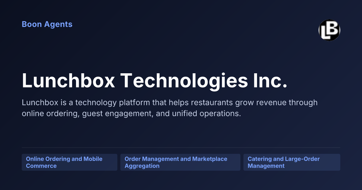 Lunchbox Technologies Inc. — company overview