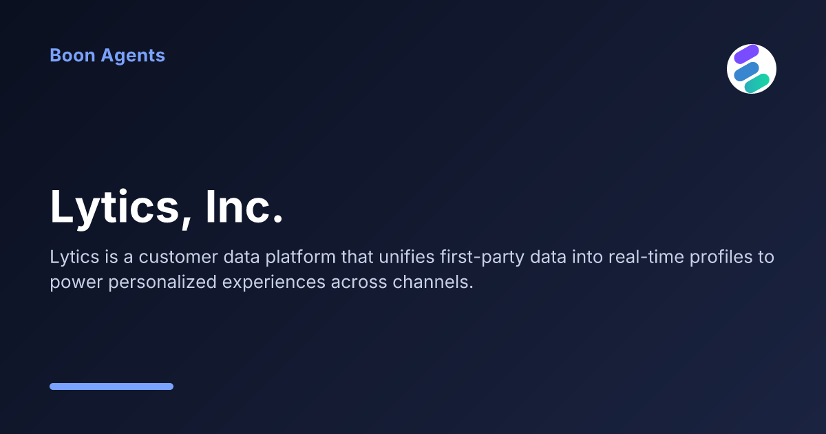 Lytics, Inc. — company overview