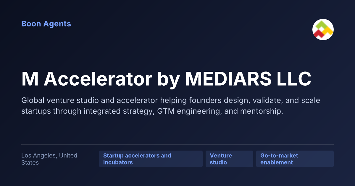 M Accelerator by MEDIARS LLC — company overview