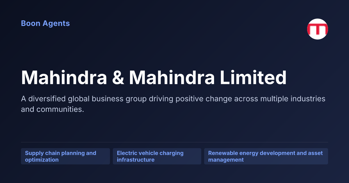 Mahindra & Mahindra Limited — company overview