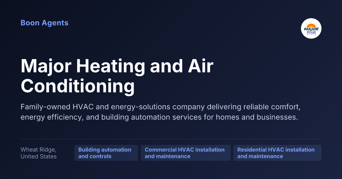 Major Heating and Air Conditioning — company overview