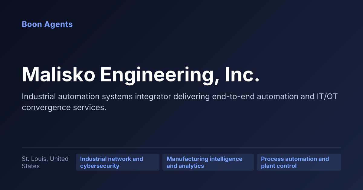 Malisko Engineering, Inc. — company overview