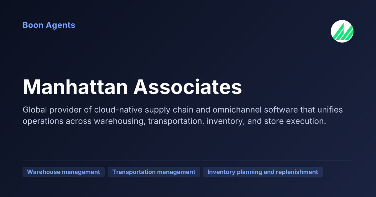 Manhattan Associates — company overview